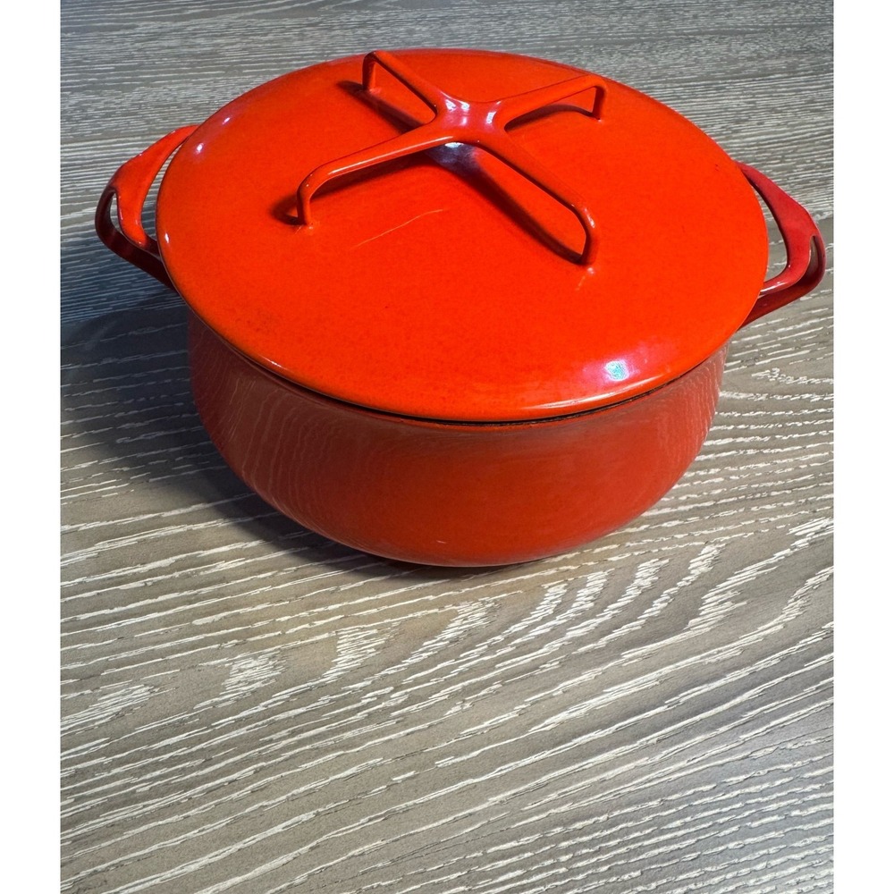 Vintage Dansk Kobenstyle Red 2 Qt Casserole Lid Denmark
